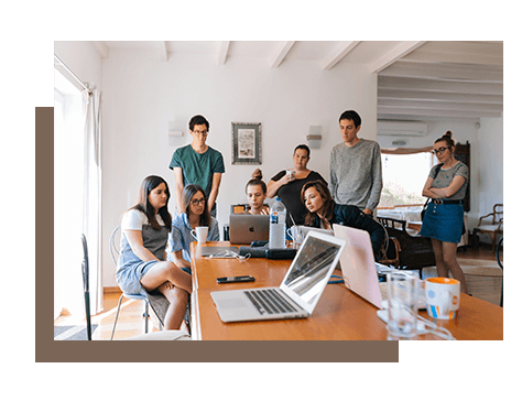 Equipo de trabajo joven